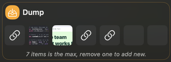Dump space placeholder