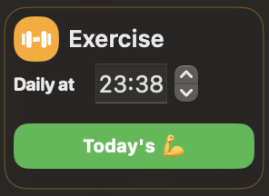 Exercise nudge placeholder