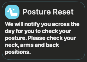 Posture reset nudge placeholder
